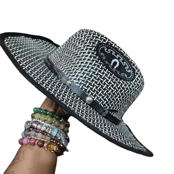 THE Golden West Leather trim Western Hat - Picture 2 of 9